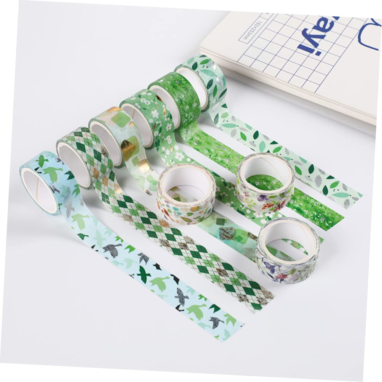 NUOBESTY 48rollen Washi Tape Mit Muster Für Scrapbooking Und Kreative Projekte Dekorative Klebebänder Frischen Farben Für Kunst Und Handwerk