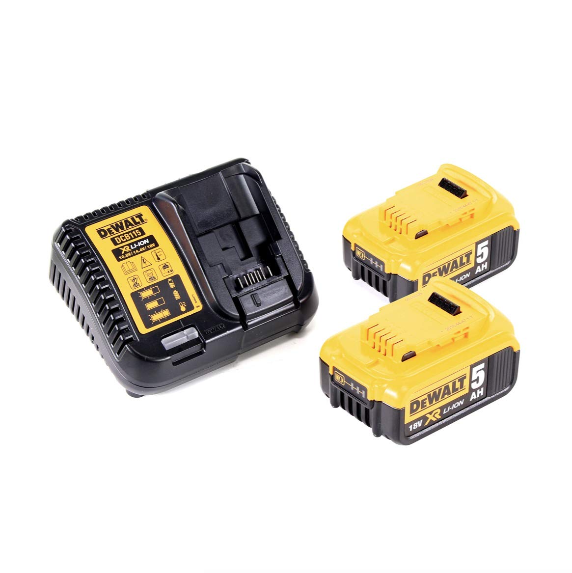 DEWALT - Kit affleureuse et défonceuse XR 18V brushless - moteur haut rendement - lumière LED - design compact et léger - plusieurs accessoires inclus - DCW604P2-QW