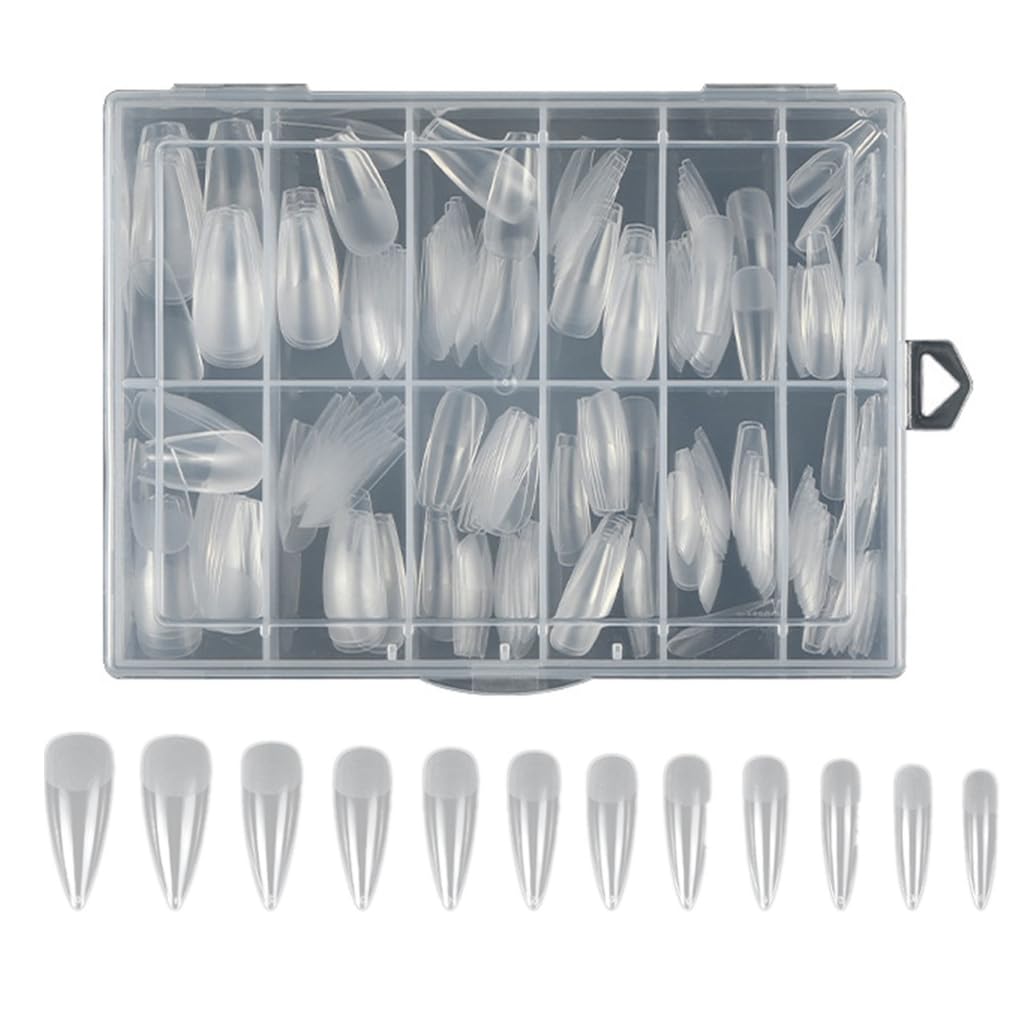 Long Fake Nails Tips 240pcs Pre-Shape Full Covers Nails Tips Artificial False Nails for DIYS Nails Salon