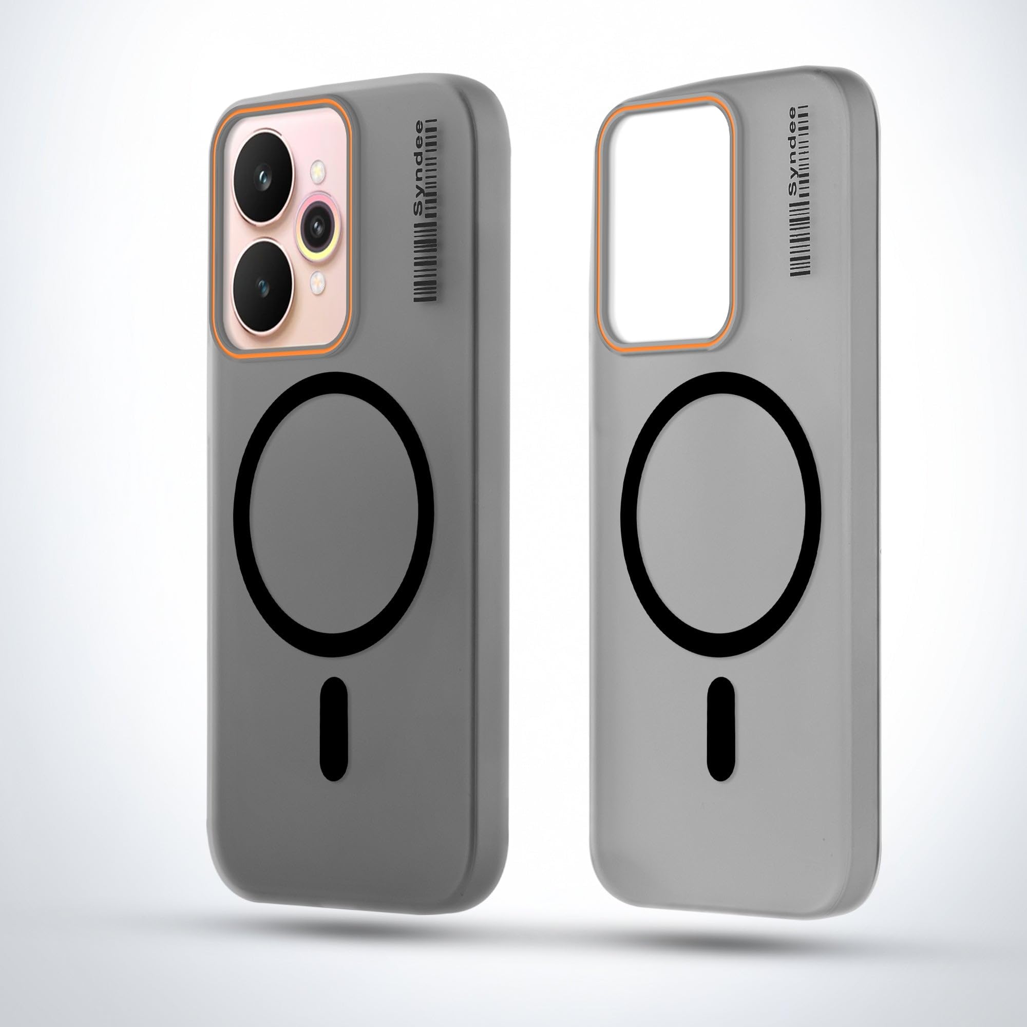 DL3 Mobilak Case Back Cover for Realme 15 5G / Realme 15 Pro 5G, Sleek Frosted Translucent Back Only Compatible with Wireless Magnetic Accessories | Anti-Scratch Shockproof Phone Case