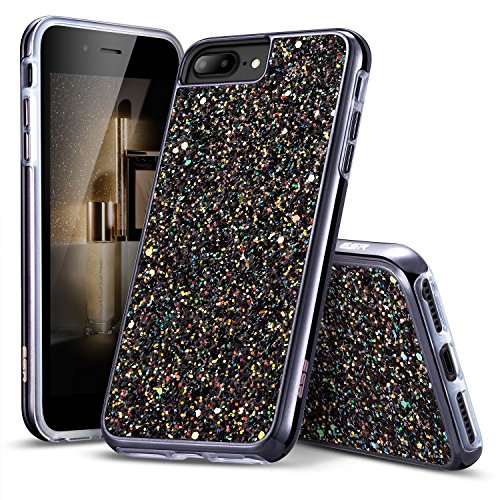 iPhone 7 Plus Case,iPhone 6 Plus Case,ESR Glitter Sparkle Dual Layer Shockproof Hard PC Back + TPU Inner Shell for 5.5
