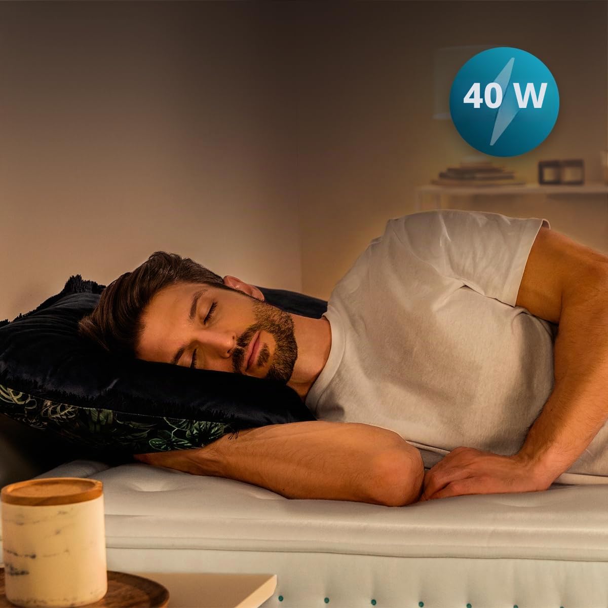 Cecotec Deckenventilator EnergySilence Aero 5230 WhiteWood. 40W DC-Motor, 3 Hocheffiziente Flügel, 6 Einstellbare Geschwindigkeitsstufen, Durchmesser von 52", Sommer-/Winterfunktion