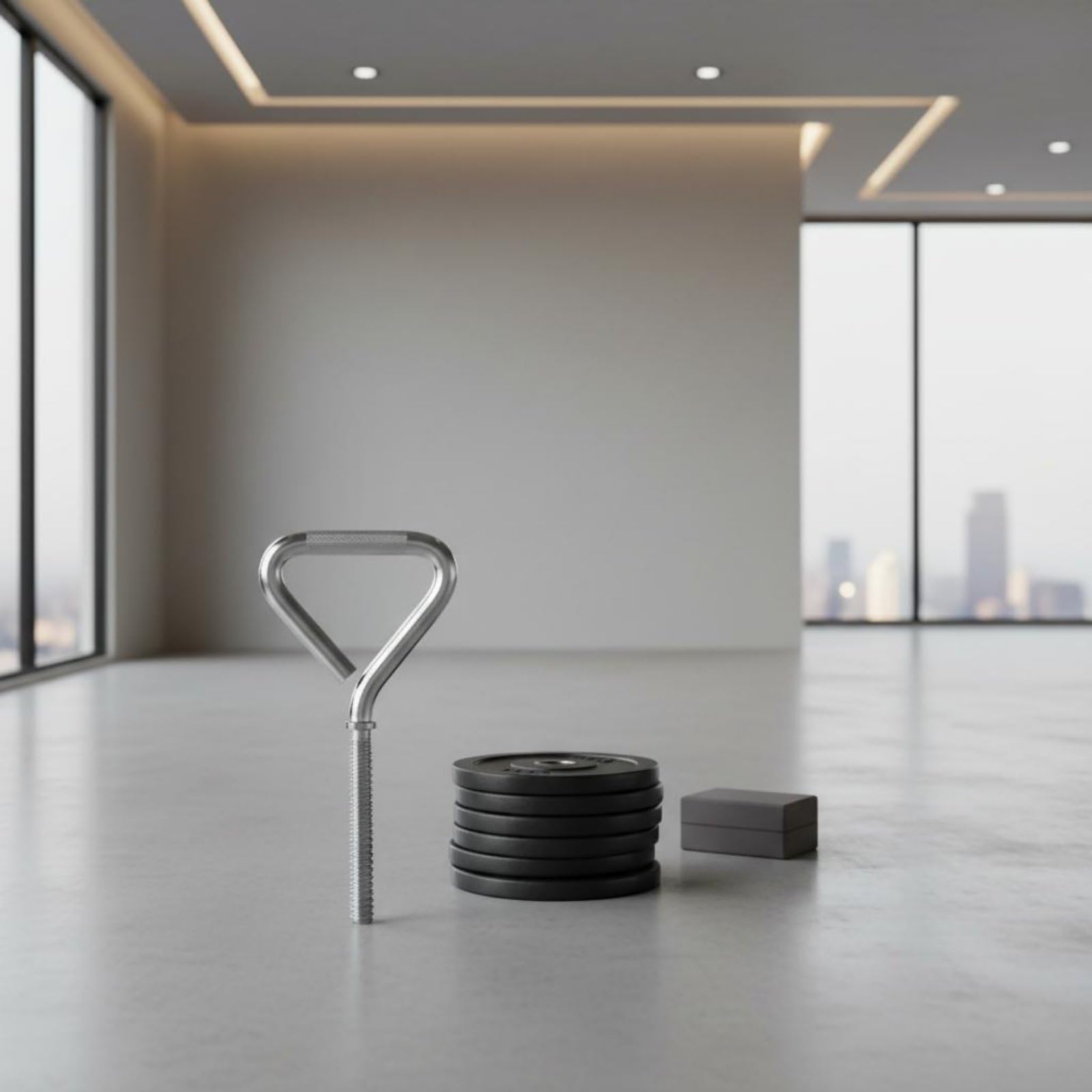 2 Piezas Mango Ajustable de Kettlebell Uso en Casa y Gimnasio Convertidor de Mancuernas a Kettlebell Agarradera Cómoda