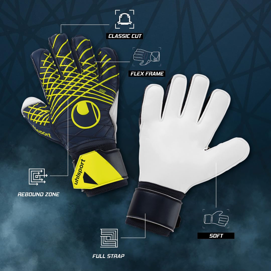 uhlsport Prediction Soft Flex Frame Piłkarskie rękawice bramkarskie dla dzieci i dorosłych