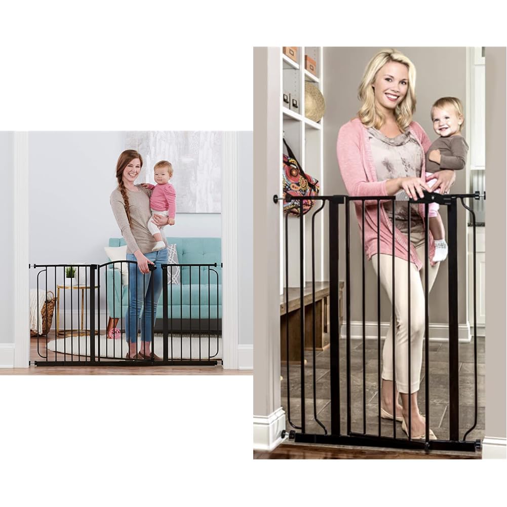 Regalo 58-Inch Home Accents Super Wide Walk Through Baby Gate Easy Step  Extra Tall Walk Thru Baby Gate, Bonus Kit, Includes 4-Inch Extension Kit
