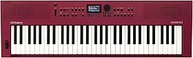 Teclado Roland GO:KEYS 3 para Criação Musical | Teclado de 61 Teclas | Alto-falantes Estéreo Integrados | Suporte Bluetooth Áudio/MIDI para Streaming de Música - Vermelho Escuro