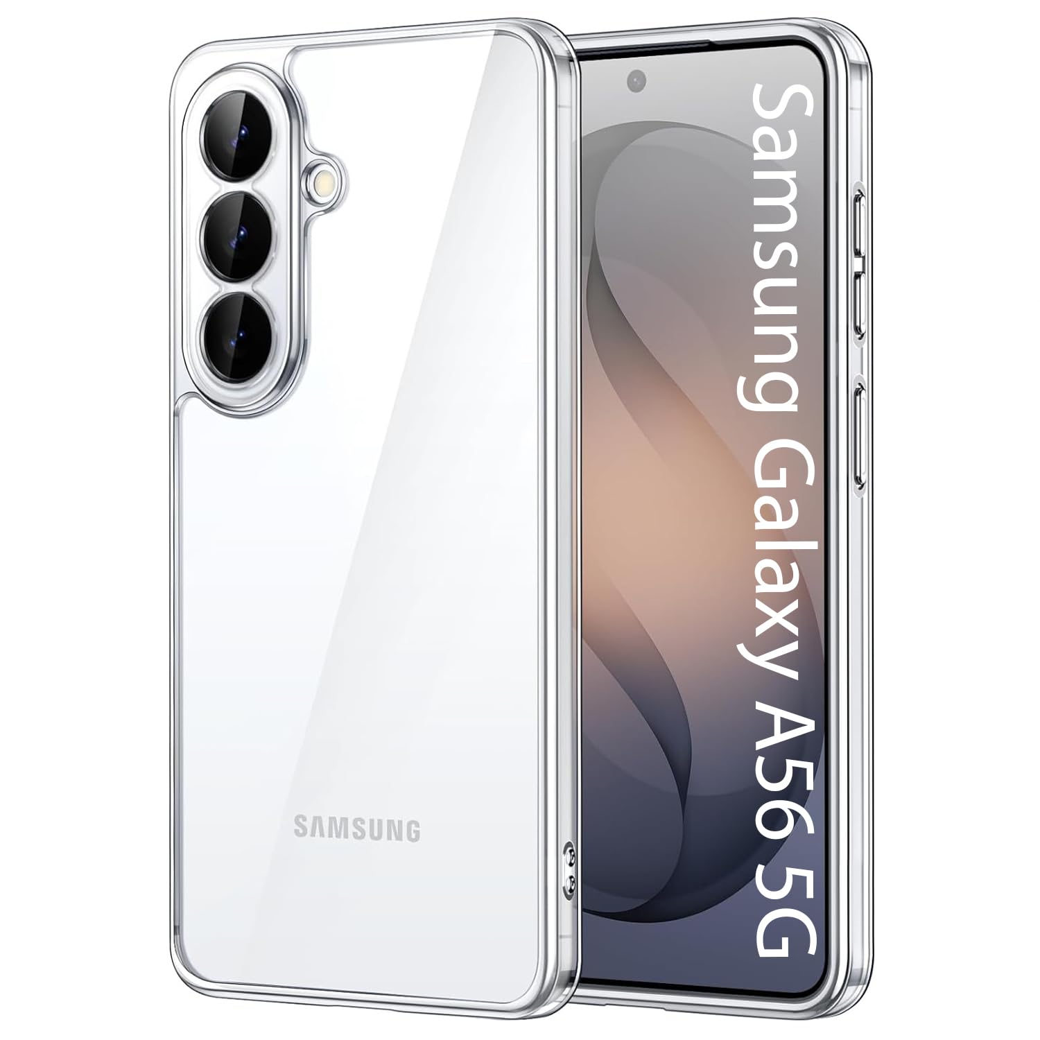 KACA Clear Back Cover Case for Samsung Galaxy A56 5G |Case for Samsung Galaxy A56 5G|Shockproof Bumper TPU Protective Design - Transparent-image-39
