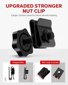 Amazicha Saddlebag Locks Screw Theft Deterrent Saddle Bag Mounting Bolts Black Compatible for Harley Davidson Touring Street Glide,Electra Glide, Road Glide, Road King 1988-2024