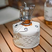 Tbest Schutzhülle für Gaskartuschen, Aufbewahrungstasche aus Pu-Leder für Outdoor-Aktivitäten Camping und Wanderer, Einfaches und Großzügiges Design, Passend für Sterben Meisten
