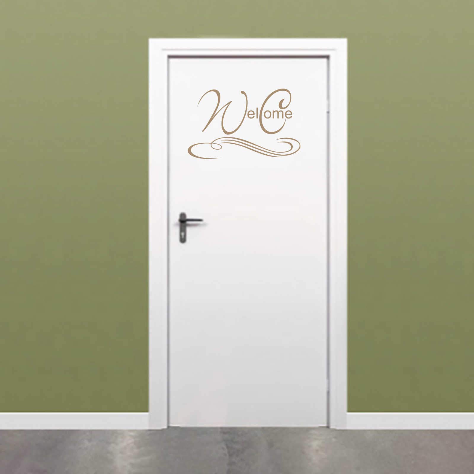 INDIGOS UG - Decalcomanie da muro - adesivi da parete - Murale - per la porta del WC - 50 cm x 43 cm oro E945 - Decorazione per soggiorno, camera dei