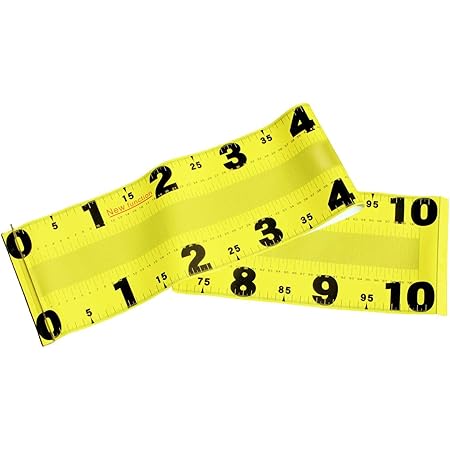 Amazon New Function 幅が広い16cm 巻きぐせ防止加工 釣りメジャー 16cm 100cm New Function スケール メジャー