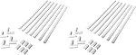 Legrand Wiremold C110S Cordmate 108 Inch 17 Piece Cord Cover Kit, Organizer for Wall, Holds 1 Cord or Cable, Sustainable Packaging, White (1 Pack)