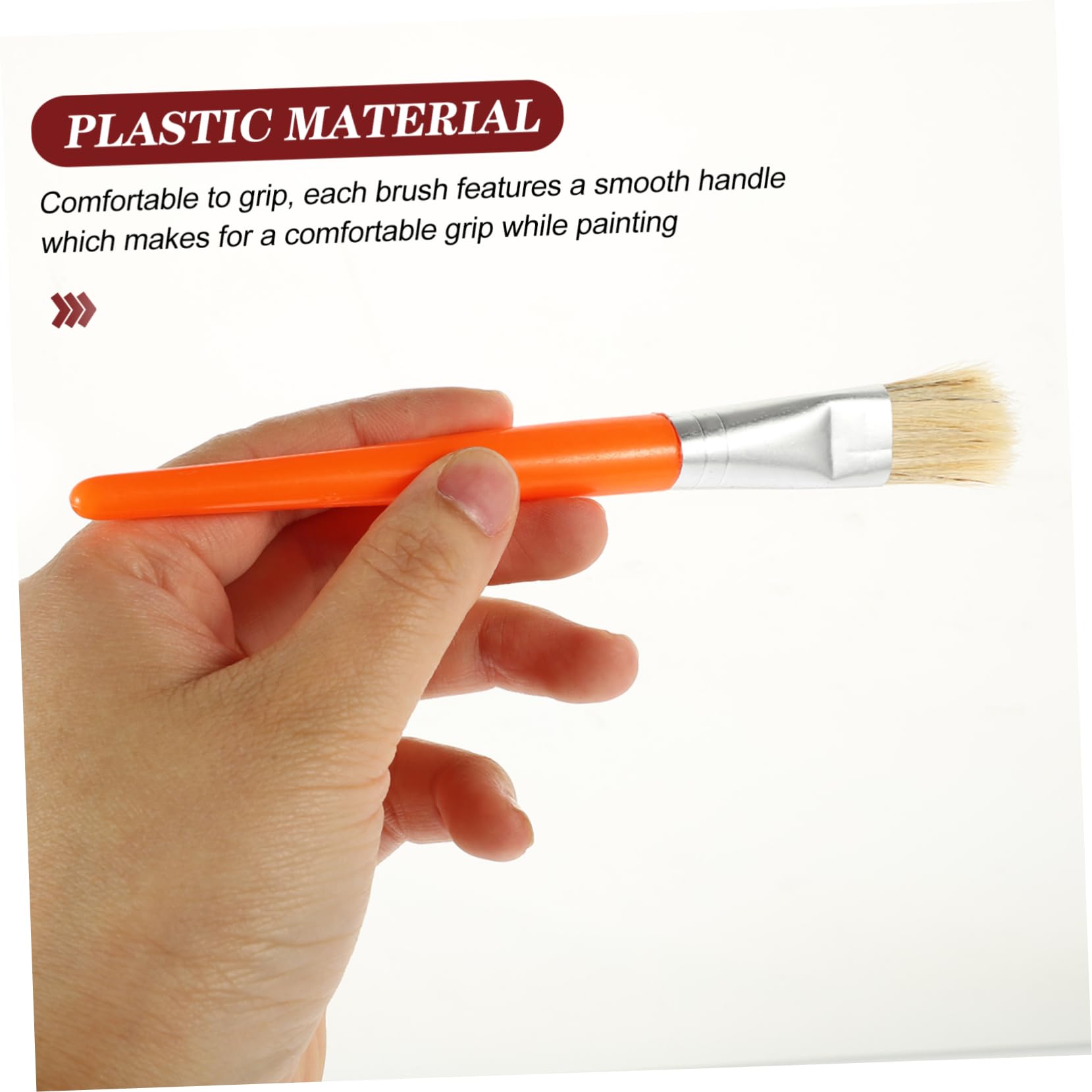 Operitacx 2 Series Pinceles De para Acrílica Y Óleo para Cerdas Suaves Y Mango Plástico Resistente para Manualidades Y Dibujo Artístico 20 Piezas*2