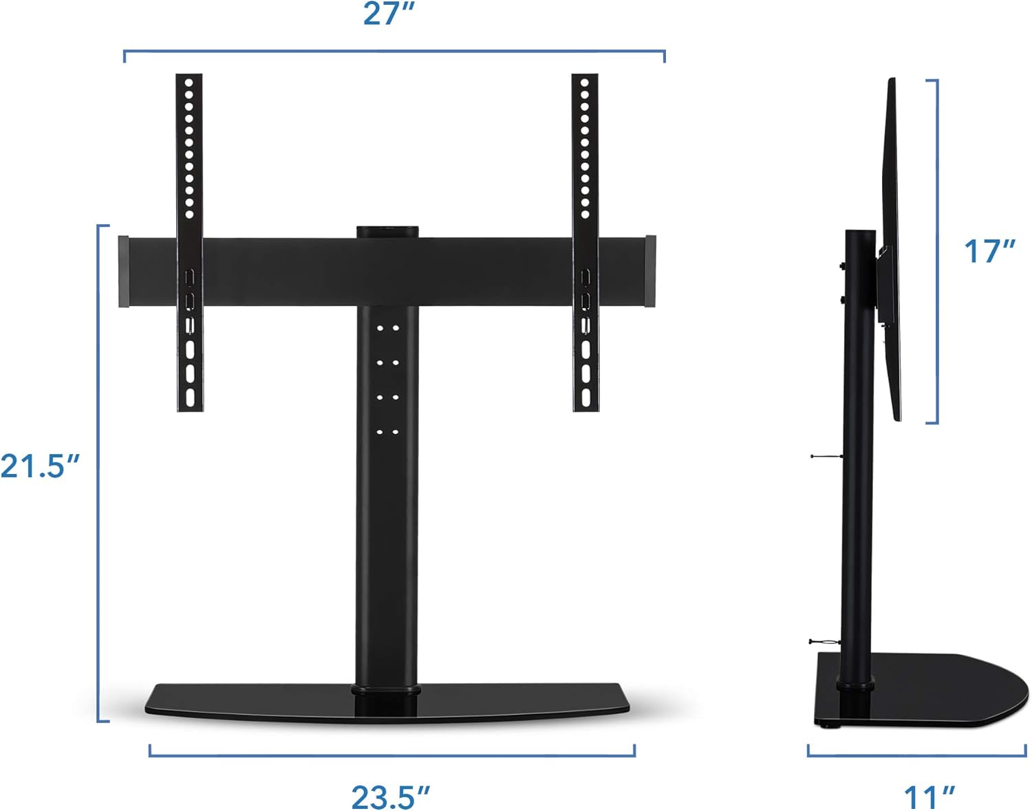Black Friday - 60% OFF Mount-It! Universal Tabletop TV Mount Stand Base with Height Adjustable Flat Screen TV Mount Fits 32 to 60 inch LED LCD televisions (MI-843)