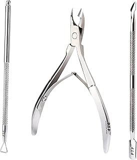 PTP 3 in 1 Cuticle Remover Set/Cuticle Nipper/Cuticle Pusher/Gel Nail Polish Scraper. Cuticle Cutter Tool Set/Cuticle Set. Cuticle Trimmer Tools.