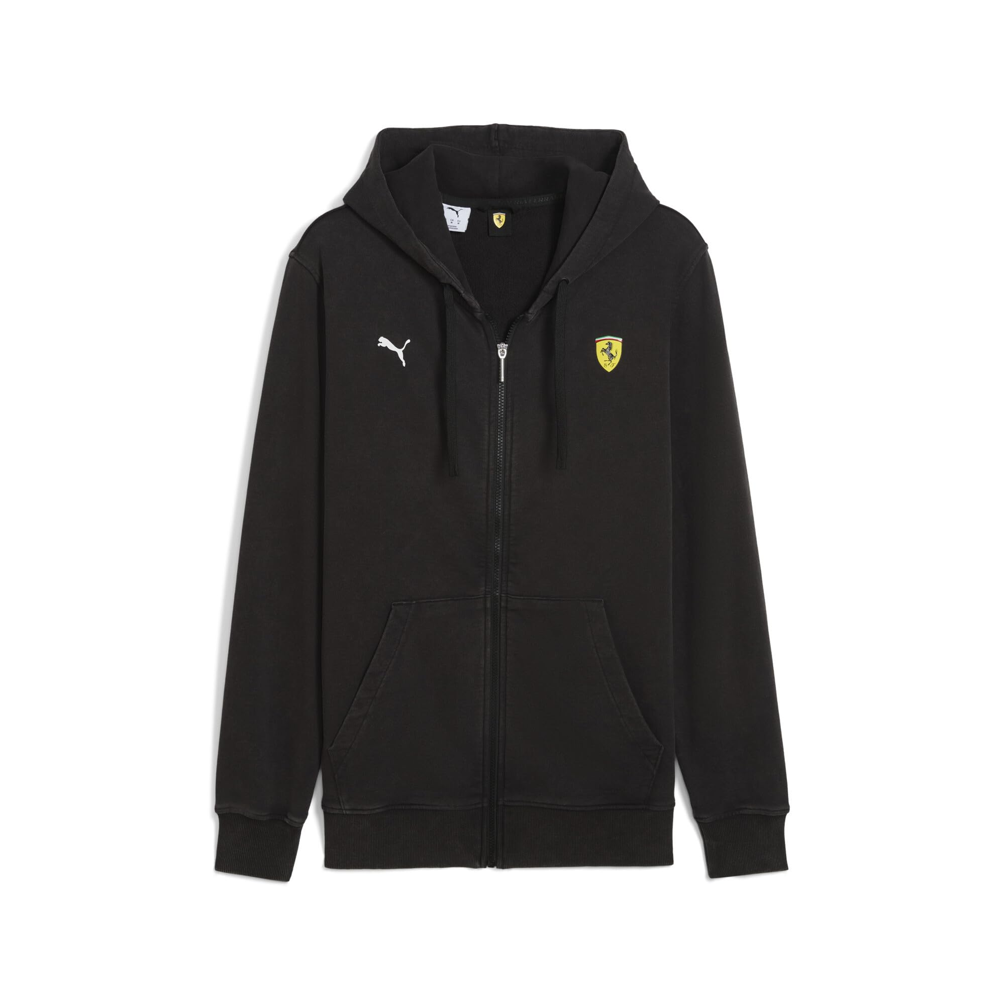 PUMA Scuderia Ferrari Mens Sportswear Hooded Sweat Jacket Black XL