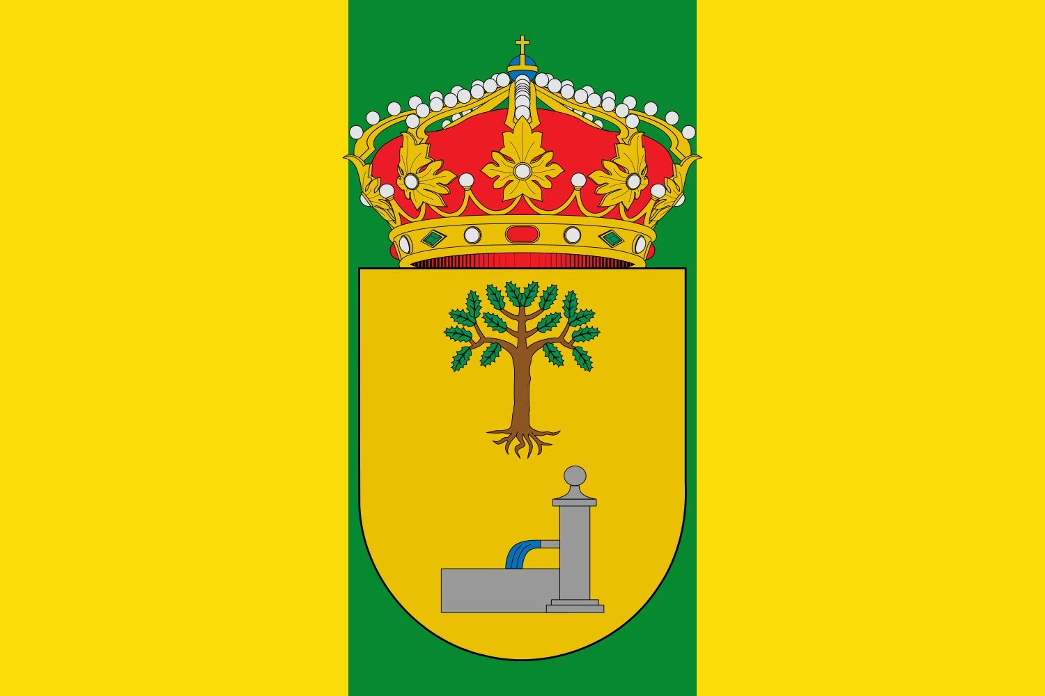 Drapeau Villanueva de Argecilla paño haute résistance aux intempéries