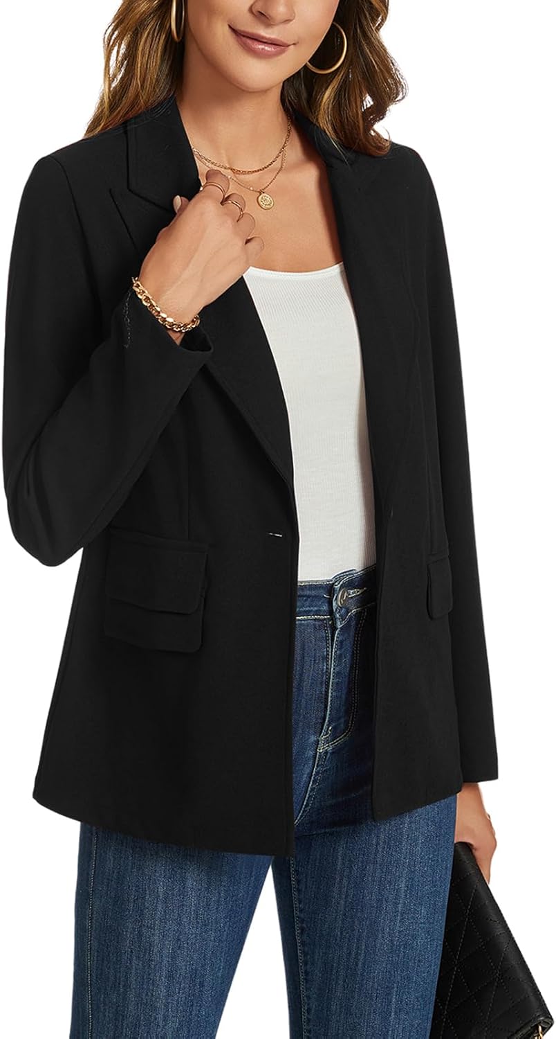MINTLIMIT Womens Blazer Suit Long Sleeve Notched Lapel Jackets Blazer Open Front Work Casual Office Blazers Jacket with Pockets