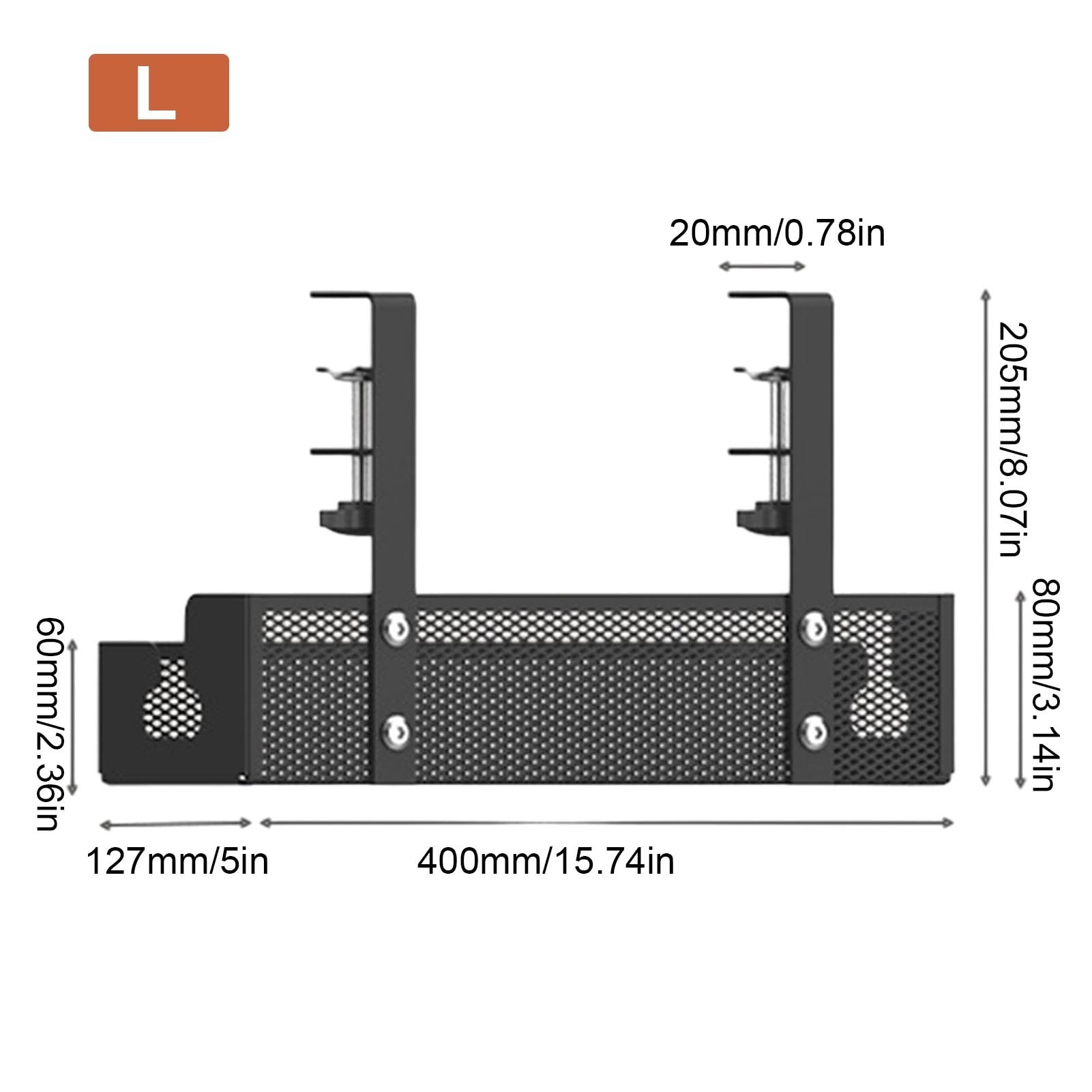 Organiseur de cordon de bureau, boîte de rangement de câbles de bureau, sans perçage, capacité de charge élevée, boîte de gestion des câbles de bureau, pour la maison