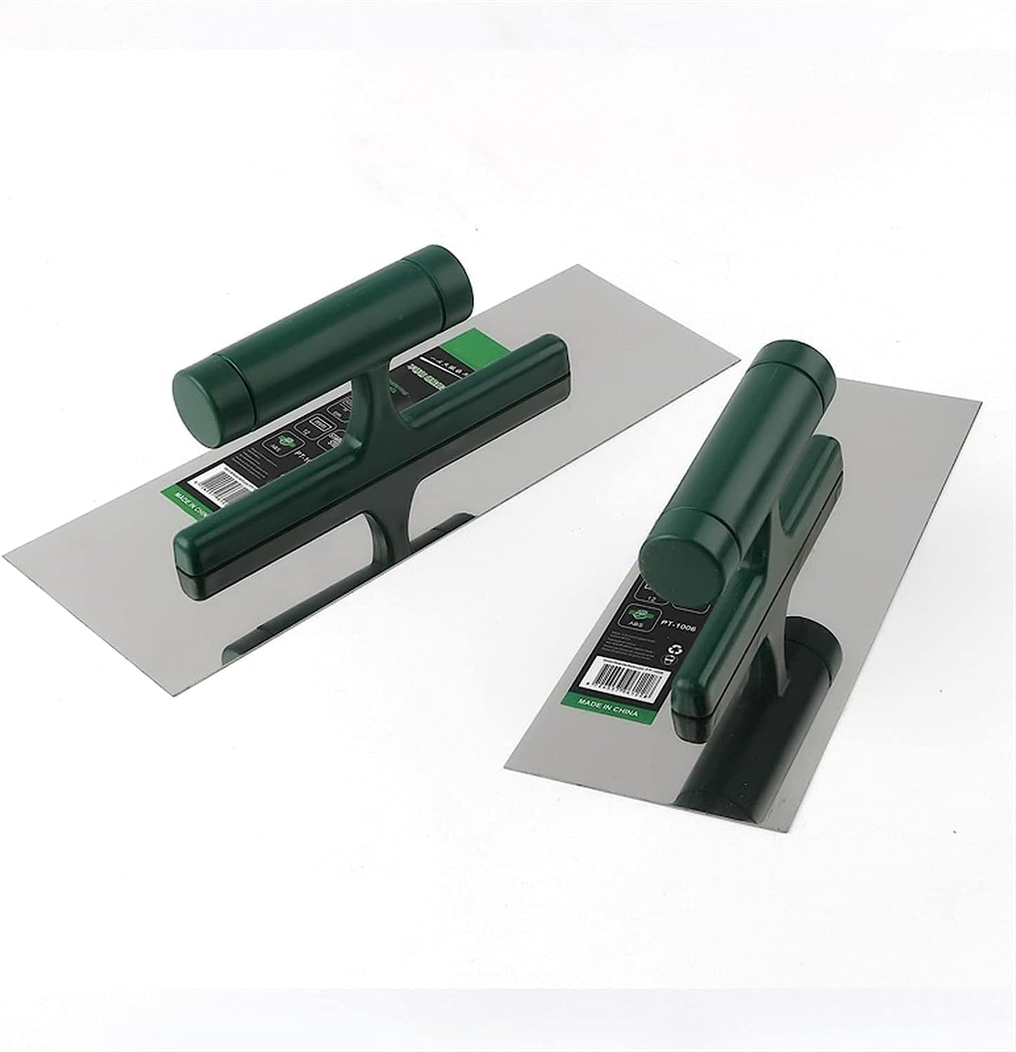 halcón de enyesado, paleta de enyesado, 1 paleta de albañilería profesional de acero inoxidable raspador de cemento tablero de barro herramienta de enlucido de construcción con mango de plástico Herra