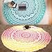 Set of 2 Beach Blanket Mandala Tapestry Hippie Indian Mandala Round Picnic Table Cover Hippy Spread Boho Gypsy Cotton Tablecloth Beach Towel Meditation Rug Circle Yoga Mat- 72 Inches, Yellow and Green