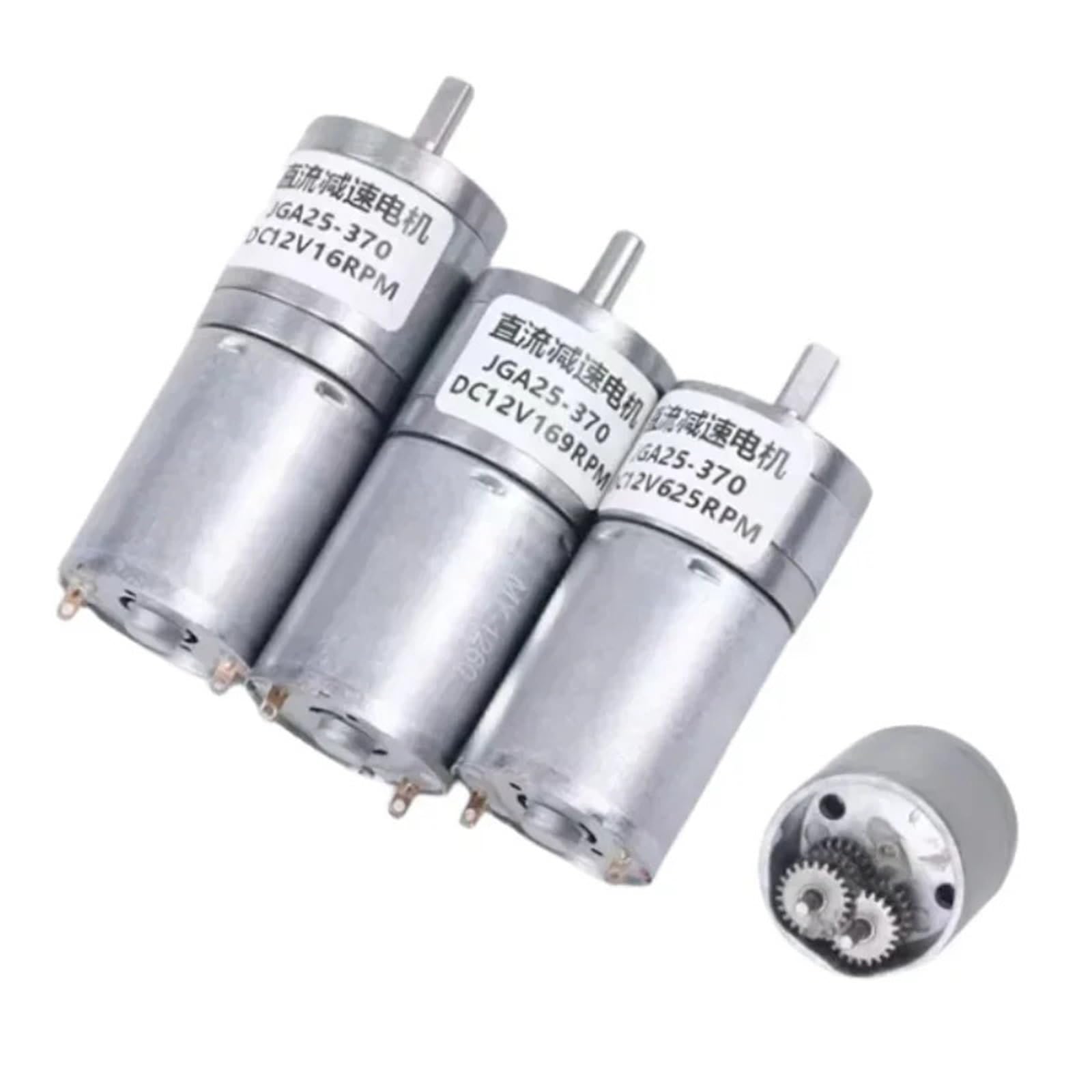 Moteur à engrenages pour volet roulant et domotique JGA25-370 12V 282RPM