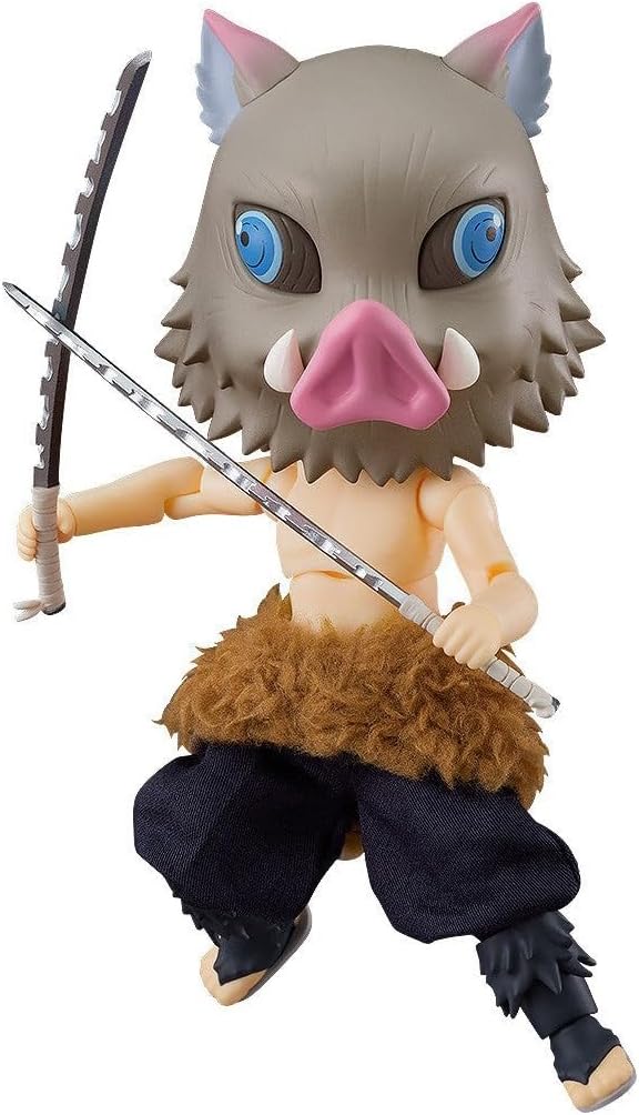 Good Smile Demon Slayer: Kimetsu no Yaiba: Inosuke Hashibira Nendoroid Doll Action Figure, Multicolor