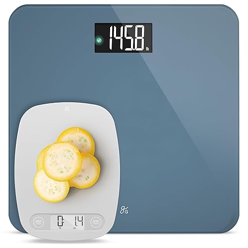 Greater Goods Báscula de cocina esencial y báscula Accucheck (azul)