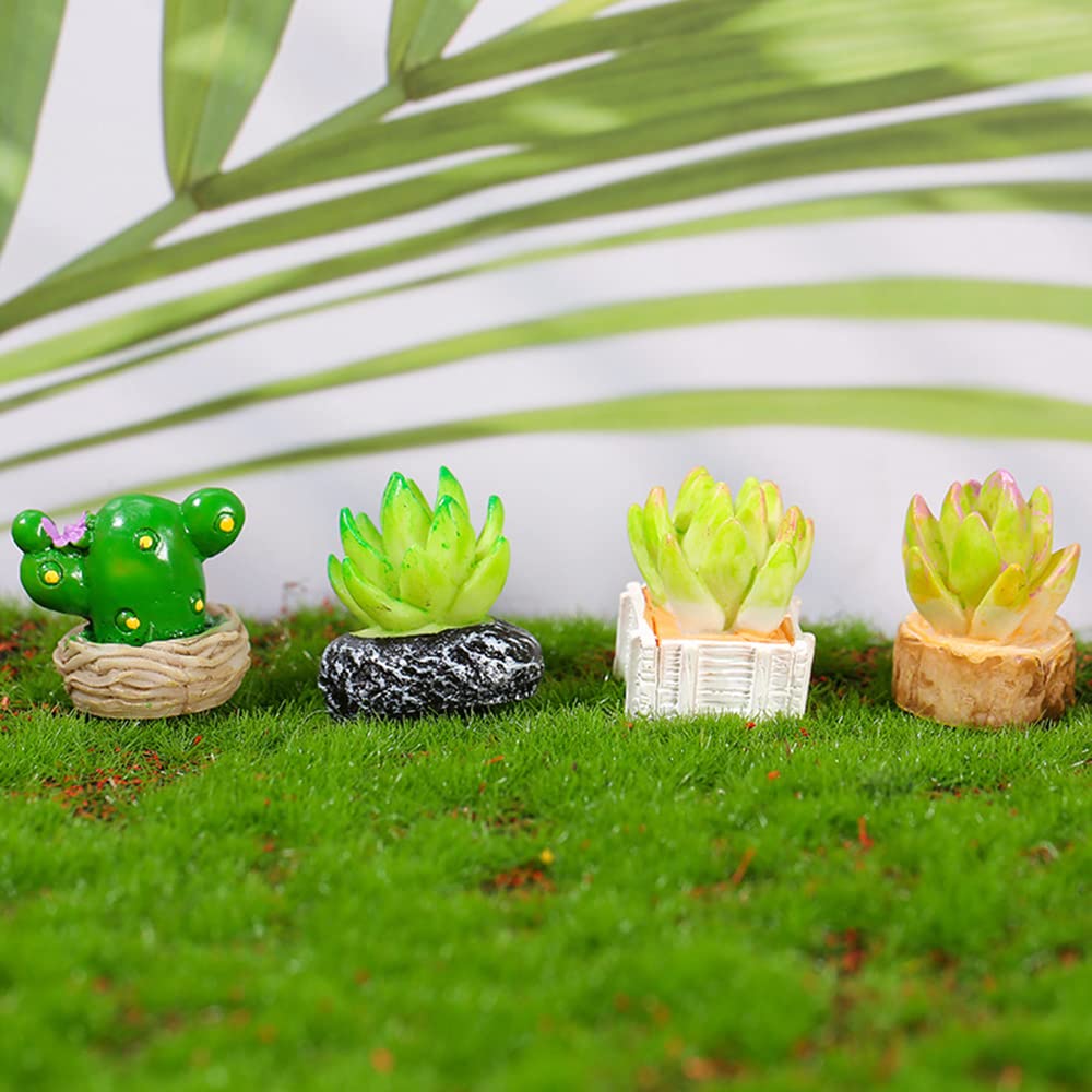10 Stuks Poppenhuis Bonsai Plant, Poppenhuis, Potplanten Voor Miniatuur Fake Mini Model Groene Kunstmatige Plant 1013932266