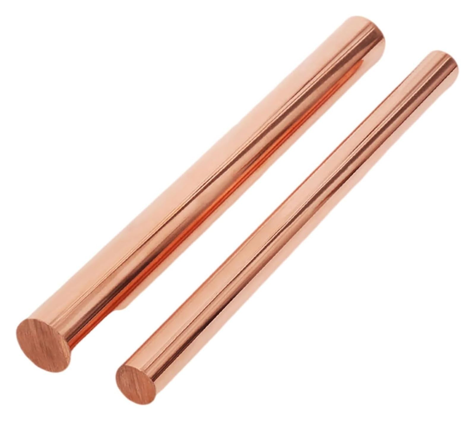 Rundstab aus reinem Kupfer, 15 mm Durchmesser, 300/400/500 mm Länge, blanker Kupfermetallstab for Metallhandwerk, Hobbys, Elektrik und Industrie(15 * 300mm)
