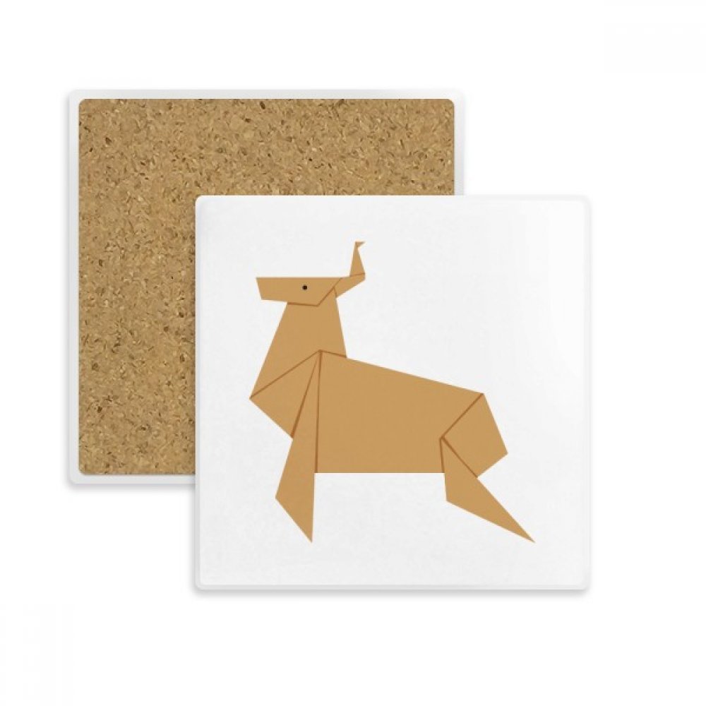 Repose-tasse en pierre absorbante cerf de Noël, idée cadeau originale
