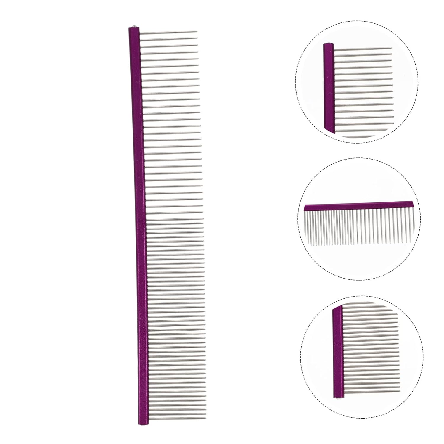 Abaodam Portable Pet Hair Comb for Cats and Dogs Ergonomic Grooming Tool with Smooth Rounded Edges Reusable Fur Comb Suitable for Long and Hair Comfortable Daily Use Accessory image 2