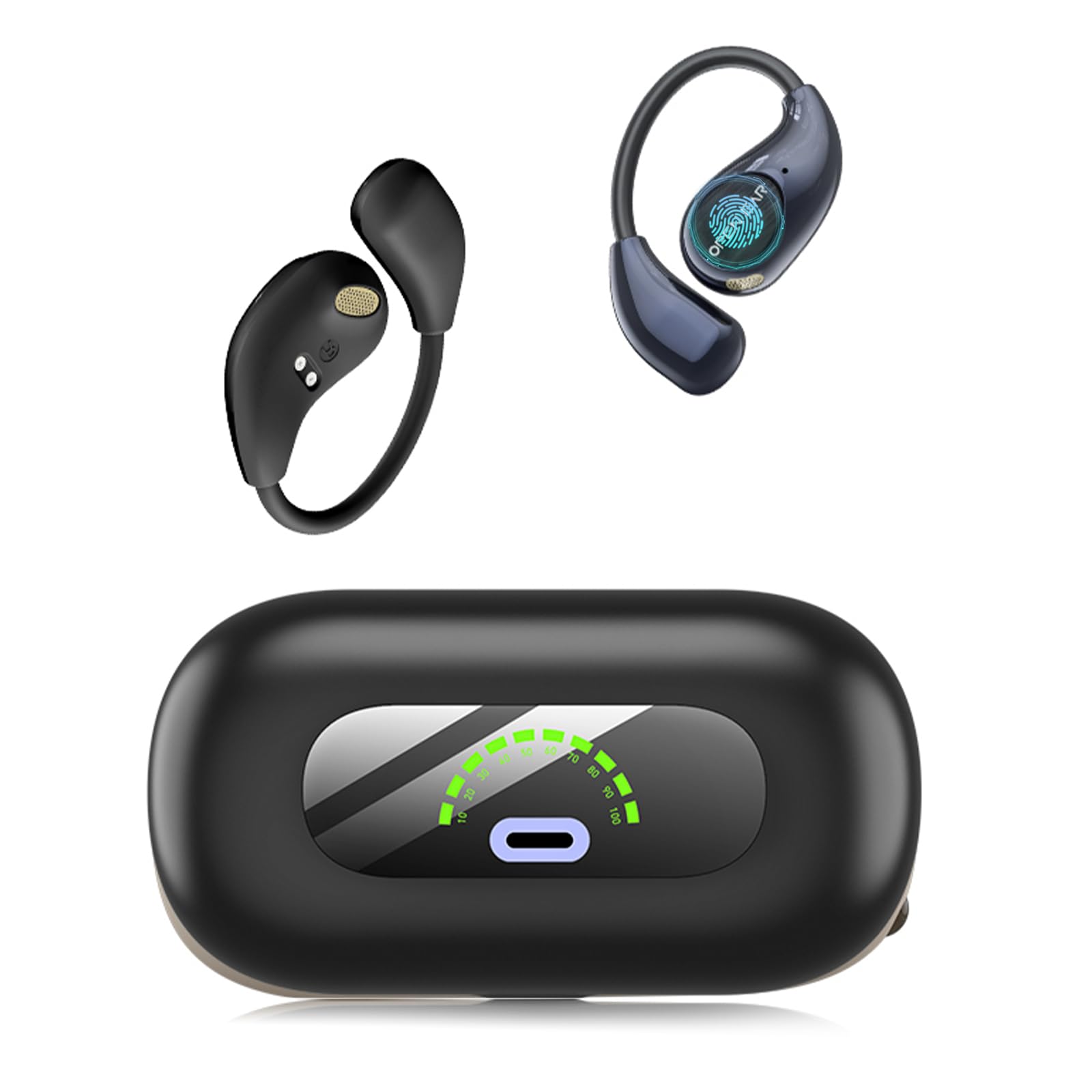 AI Translation Earbuds Real Time,135 Language Translator Earbuds, Audifonos Traductores Inglés Español,5-in-1 Translating Device, IPX5 Waterproof 72H Playtime for Travel Business Meeting