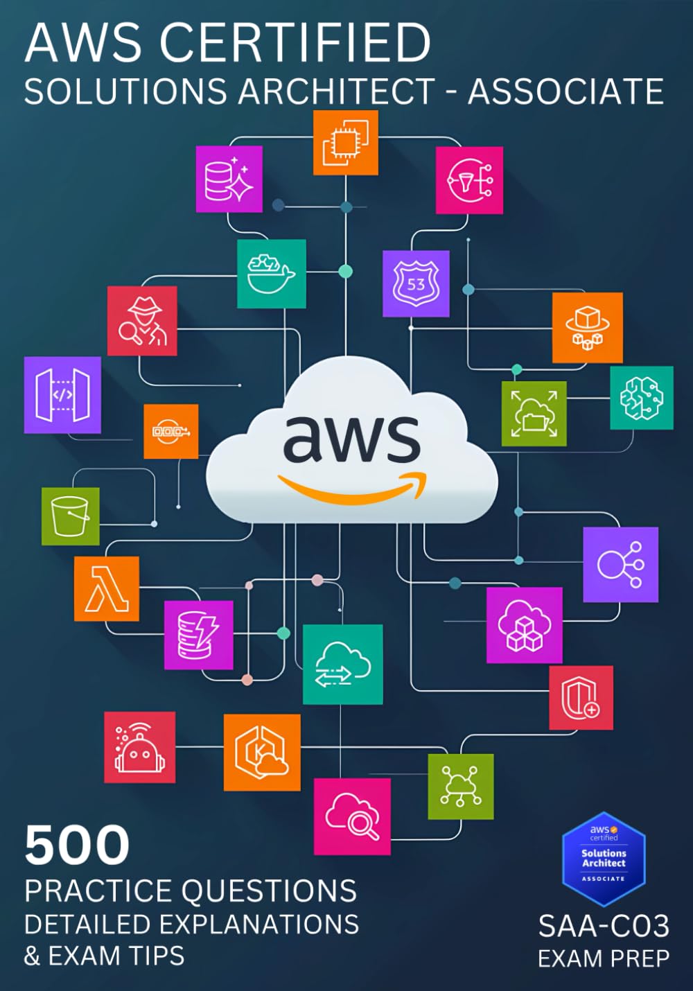 AWS Certified Solutions Architect - Associate (SAA-C03) Practice Exams: 500 Practice Questions with Detailed Explanations & Exam Tips to Ace Your AWS Certification