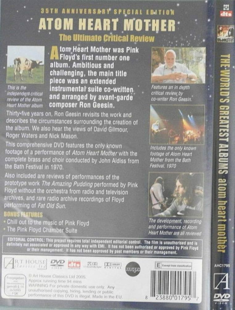 その他 Music Milestones Atom Heart Mother [DVD] Pink Floyd 'Atom Heart Mother' On CD + Blu-ray Special