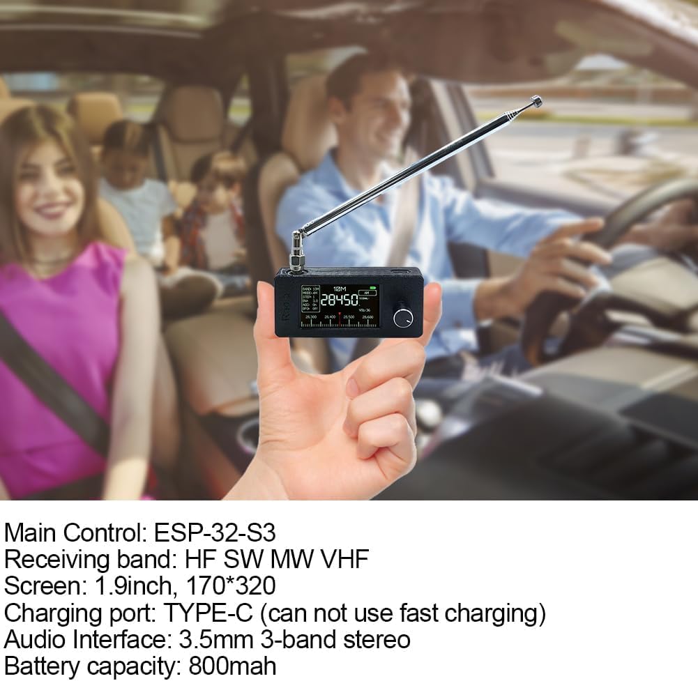 ESP32-S3 Controlled Radio SI4732 DSP Portable Radio – Full Band AM/FM ...