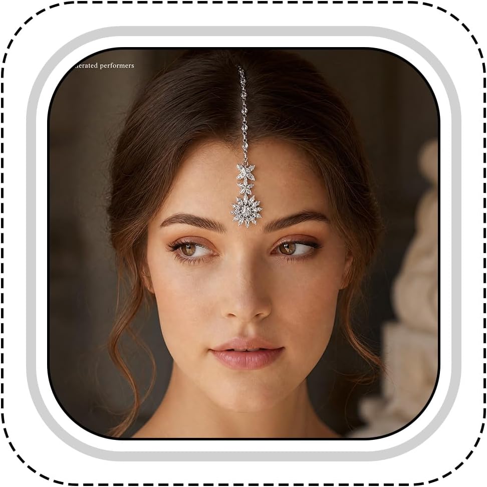 1 Piece Maang Tikka Pendant Traditional Forehead Chain Indian Head Jewelry