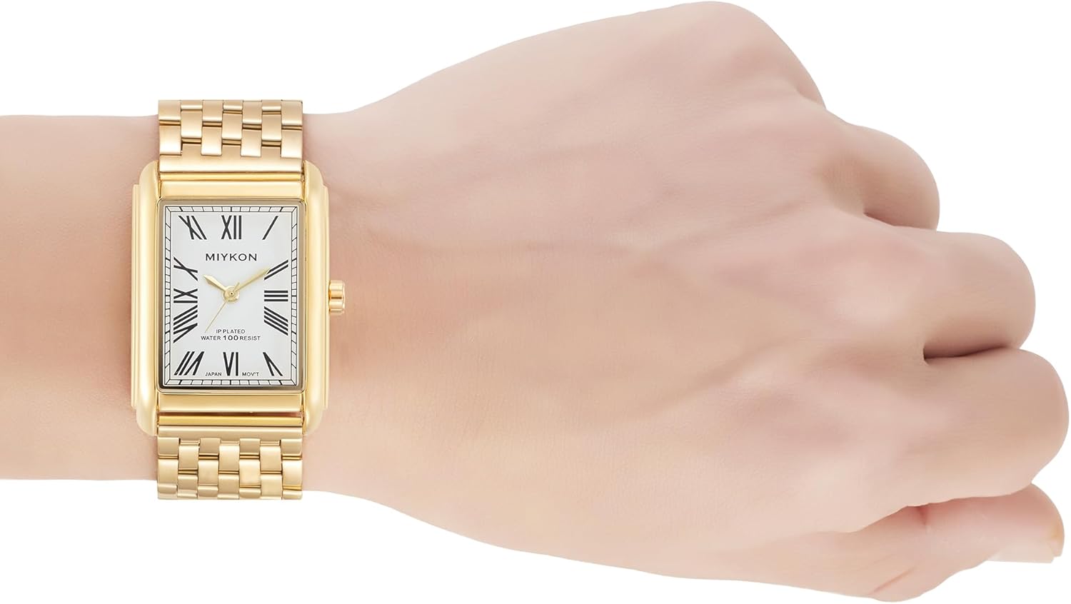 Miykon Vintage Dress Watches for Men – Square Tank Watch with Solid Stainless Steel Bracelet, Mens Dress Watches – Japanese Quartz, Waterproof to 100ft - Image 9