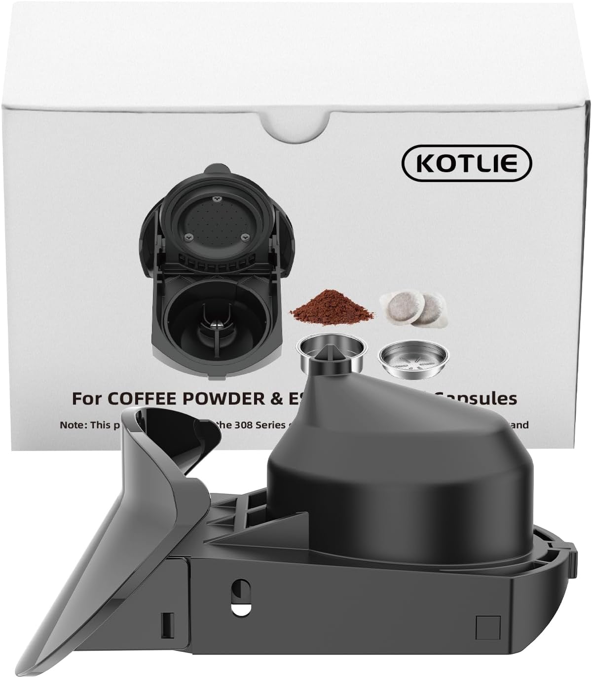 KOTLIE EM-308A Pod Accessory with its components and packaging
