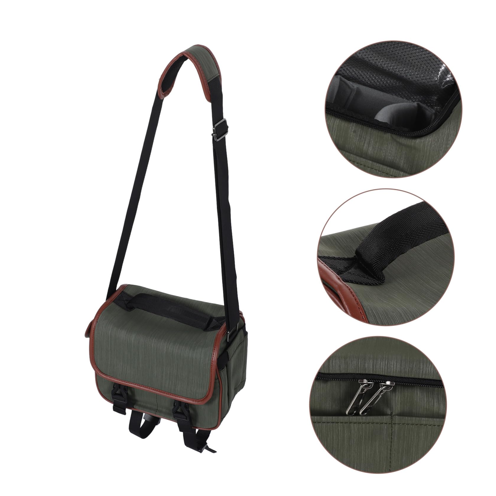 Borsa per Fotocamera, Custodia Macchina Fotografica, Borsa Tracolla a Mano in Nylon, con Scomparti Interni, per Viaggio e Fotografia, per Attrezzatura Fotografica