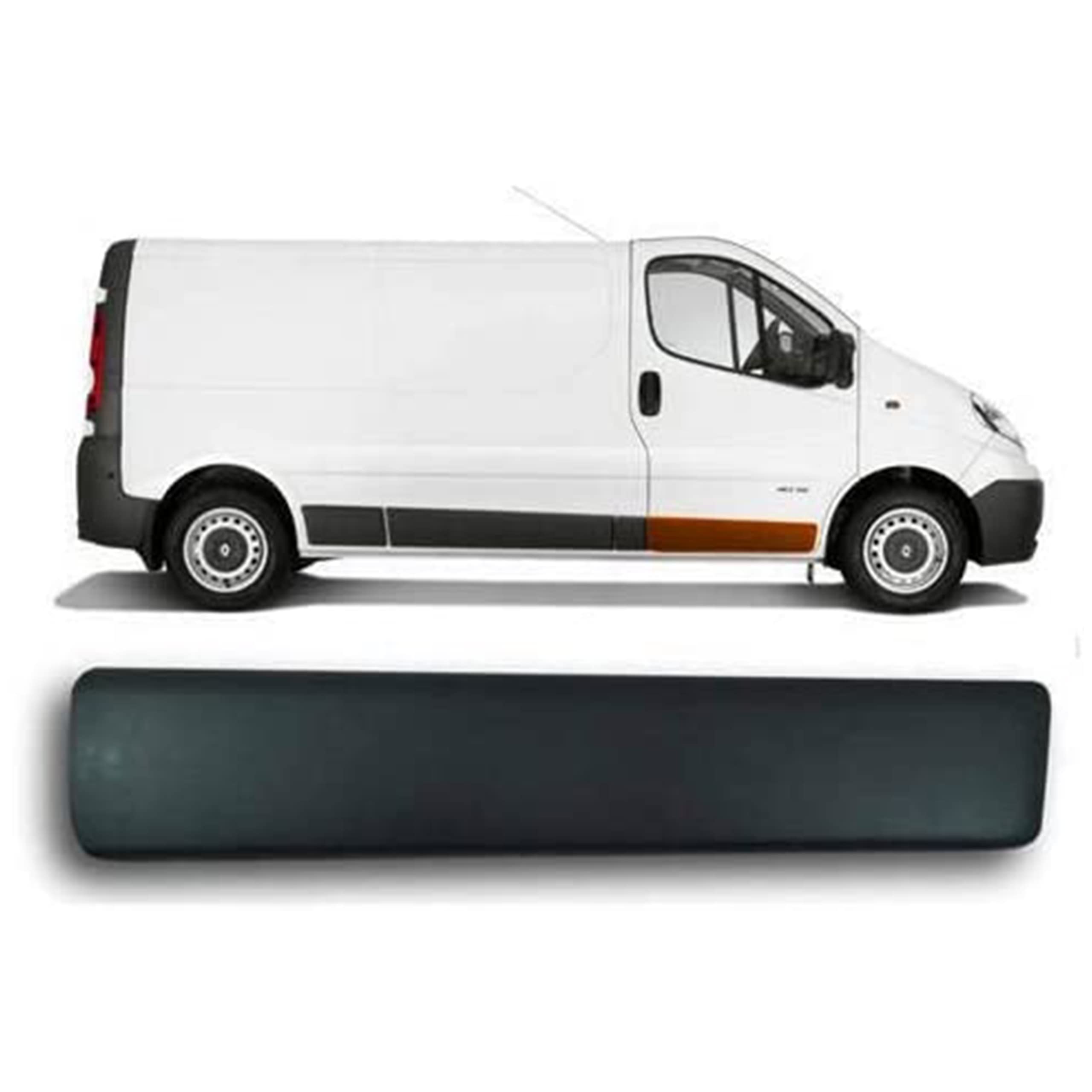 Rechte Seite Vordertür untere Zierleiste Blende kompatibel mit Vivaro Trafic MK2 Primaster 2001-2014 (vorne rechts)