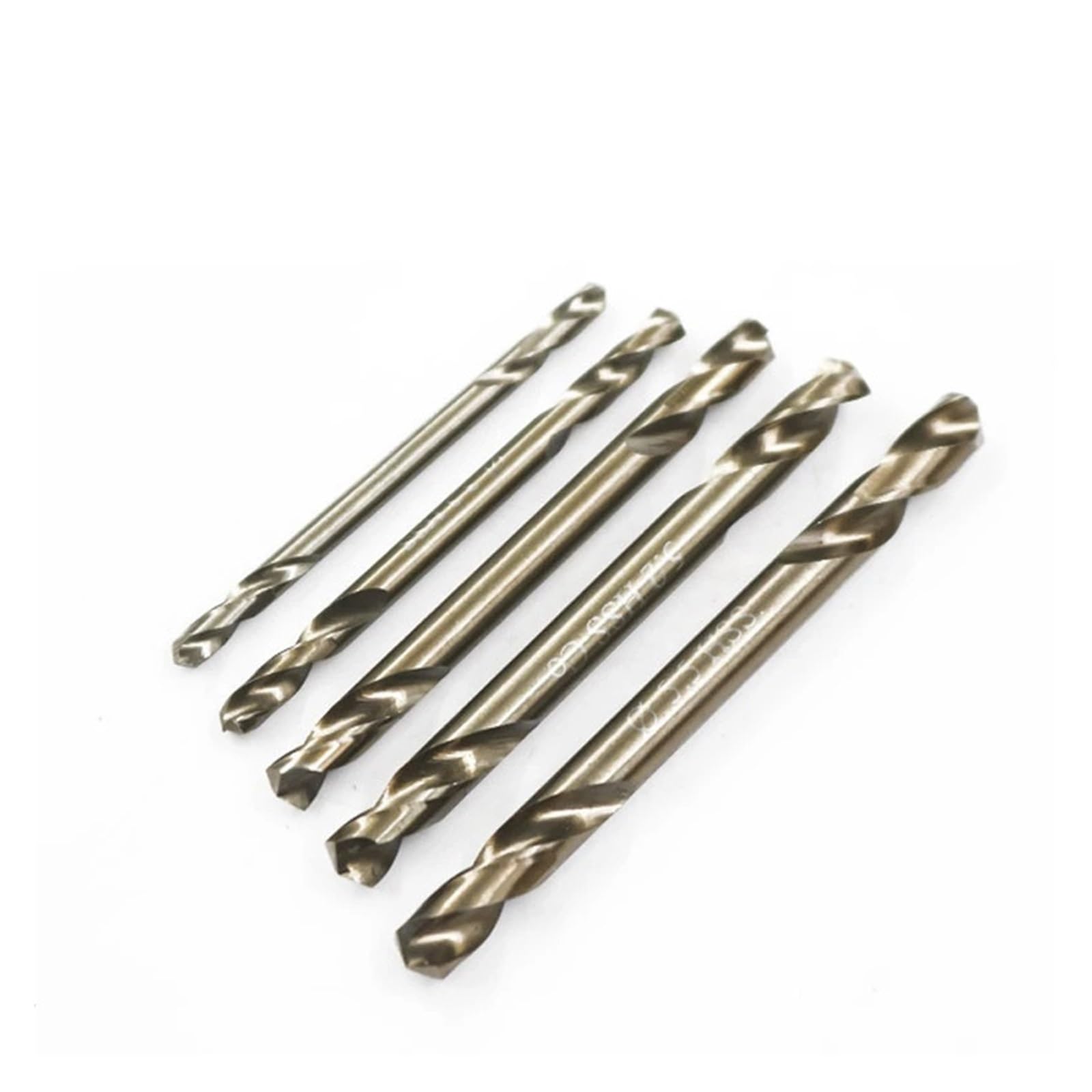 Brocas de cobalto doble extremo M35, 3mm-5,5mm, 10 Uds., brocas giratorias for acero inoxidable (3/3, 2/3, 5/4/4, 2/4, 5/5/5, 2/5, 5mm) Apto para madera y metal(5.5mm 10pcs)