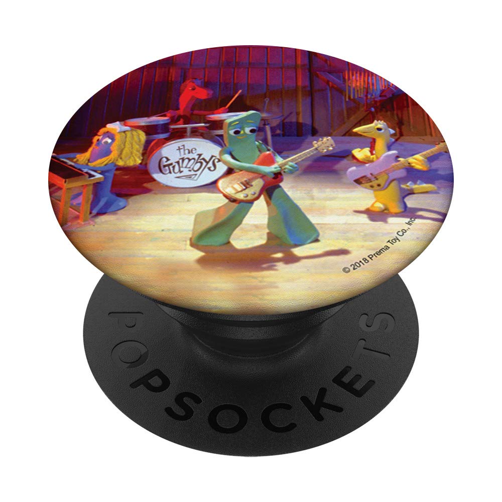 Gumby The Gumbys and Friends Rock and Roll Band PopSockets Swappable PopGrip