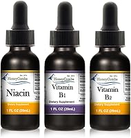 Vista 1 de HoneyCombs Gotas líquidas de 1 oz cada una ahorra un 10% – Vitamina B2 (riboflavina) + extracto de tiamina de alta potencia de vitamina B1 +