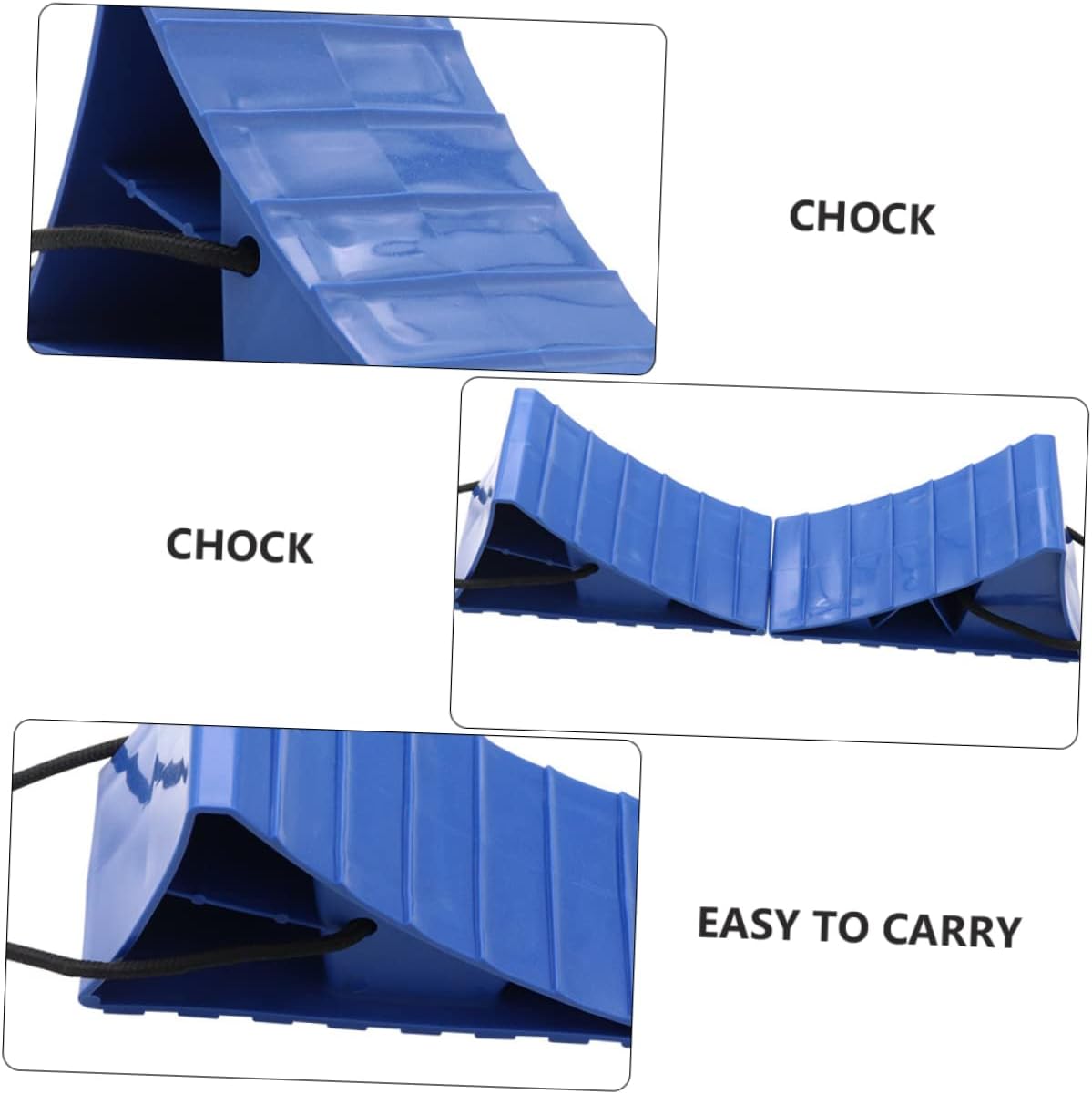 2pcs Wheel Chocks for Rv and Trailer Stability Non- Tire Support Block for Car and Motorcycle Support Pad for Secure Wheel Alignment