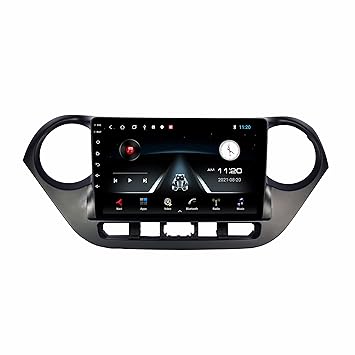 Bassoholic 9 Inches Advanced Car Radio Receiver Android System For Hyundai i10 Grand and Xcent with 2GB/32GB RAM & ROM, Gorilla Glass/Full HD Display/WIFI/GPS/Steering wheel Connectivity and HD Parking Camera