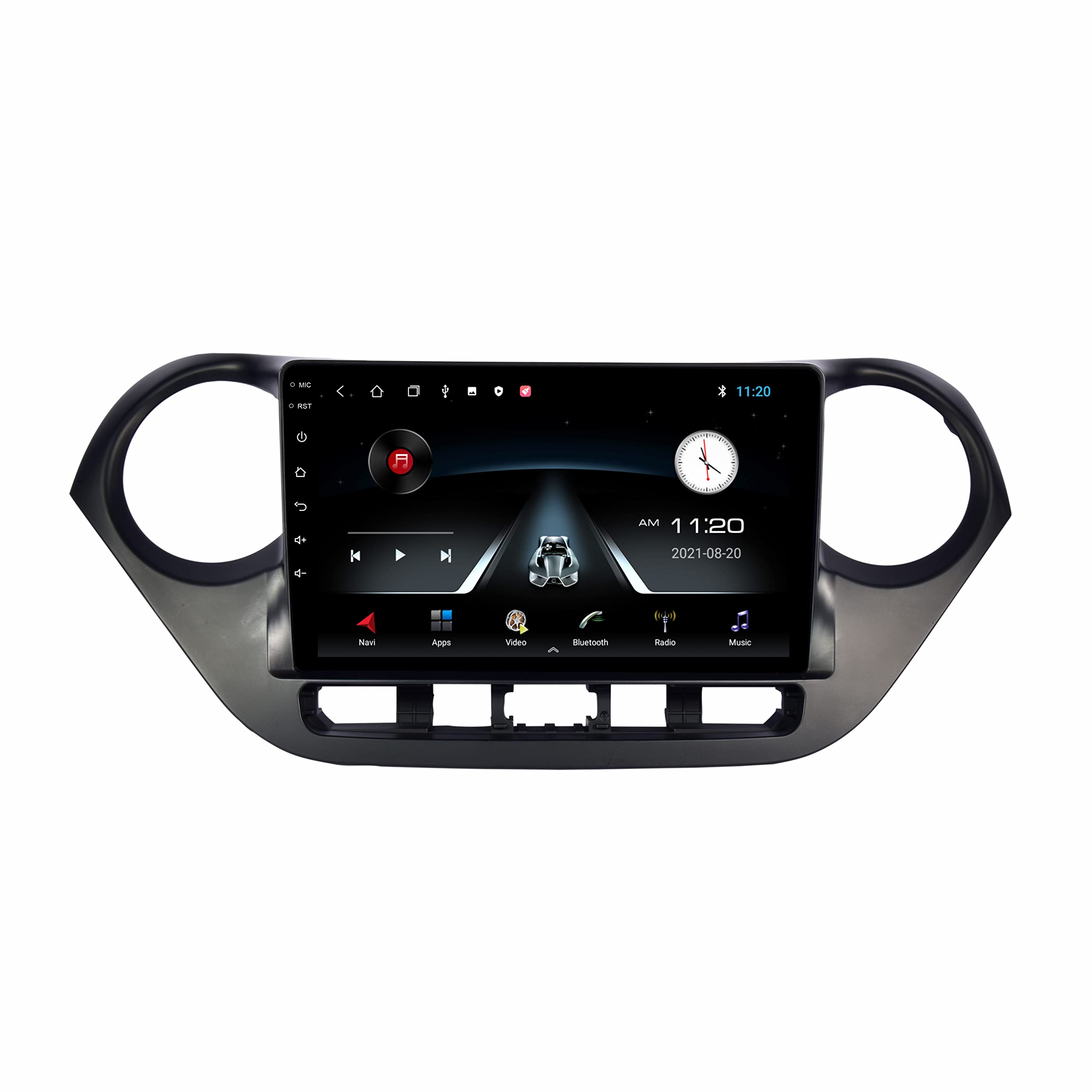 BASSOHOLIC 9 Inc Advanced Car Radio Receiver Android for Hyundai i10 Grand and Xcent with 2GB/32GB RAM & ROM, Gorilla Glass/Full HD Display/WiFi/GPS/Steering Wheel Connectivity HD Parking Camera-image-48