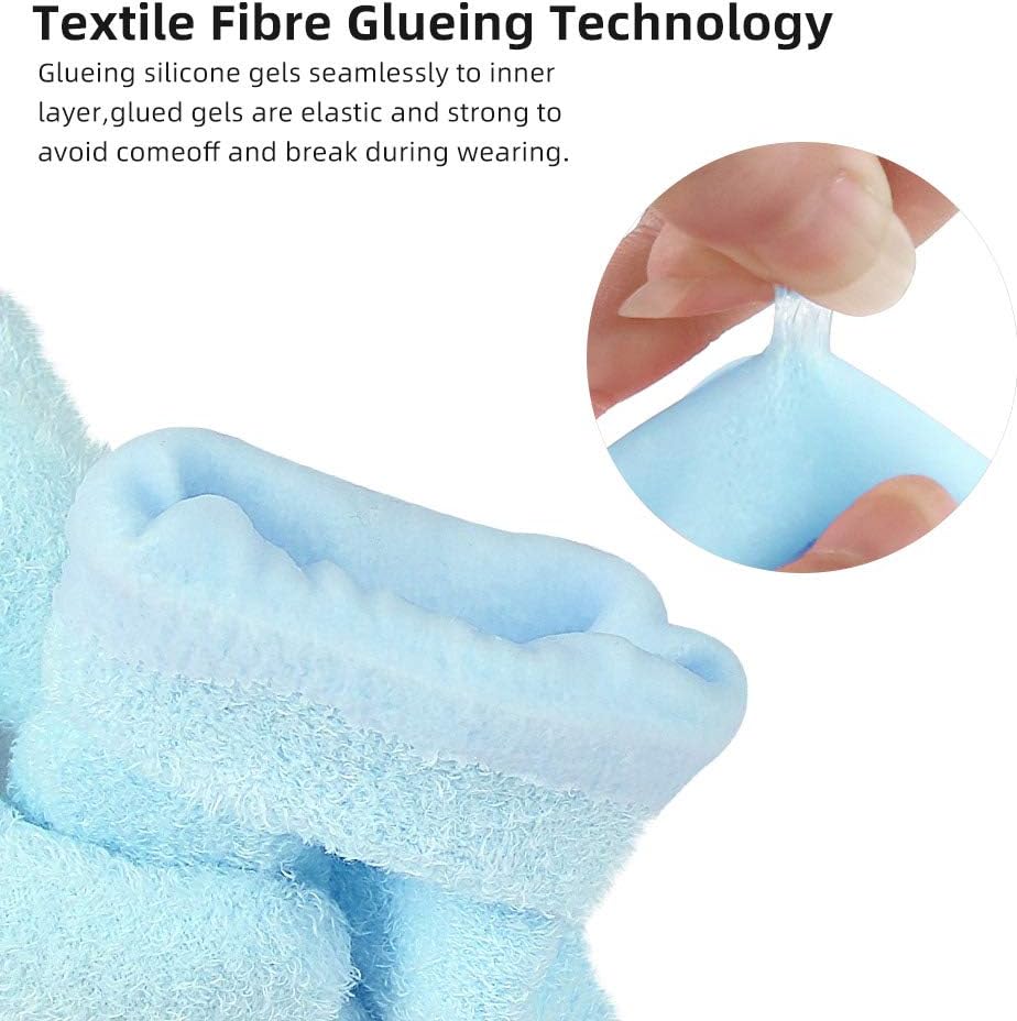 Moisturizing Gloves for Moisturize Soften Repairing Dry Cracked Hands Skin Care (Blue, Glove) : Beauty & Personal Care
