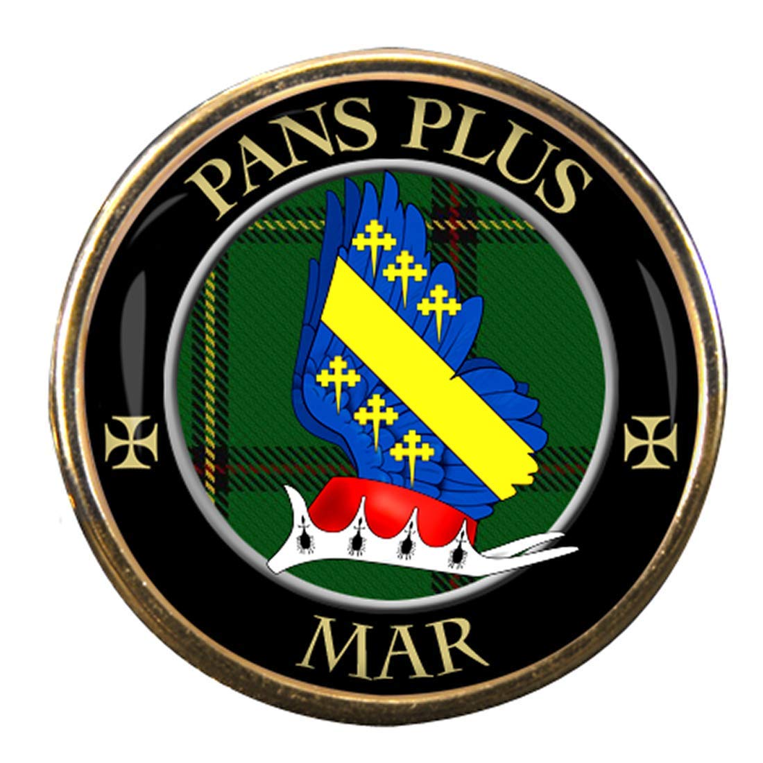 Family-Crests.com Men's Gold Mar Scottish Clan Pin Badge