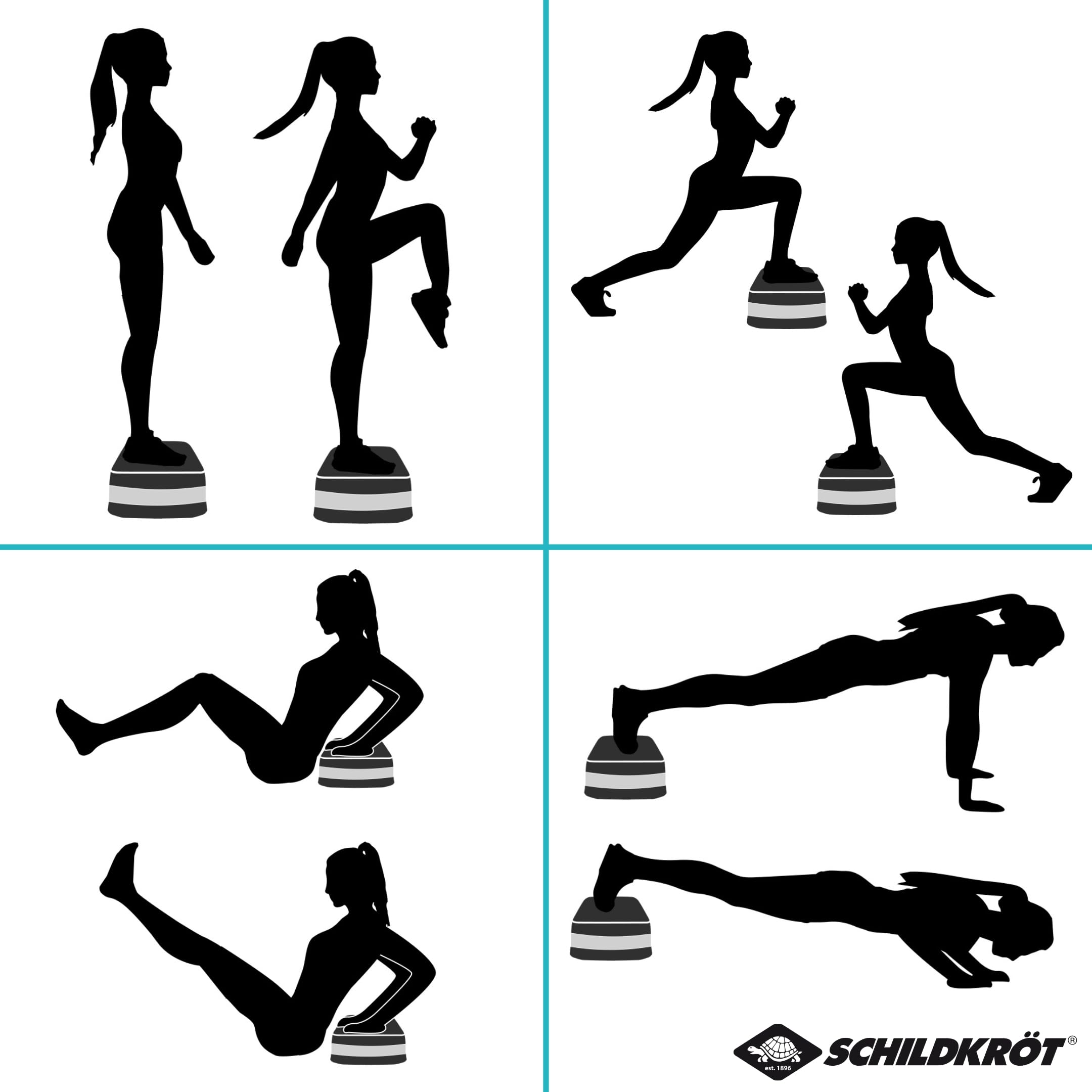 Schildkröt Fitness Stepper, 3fach höhenverstellbar